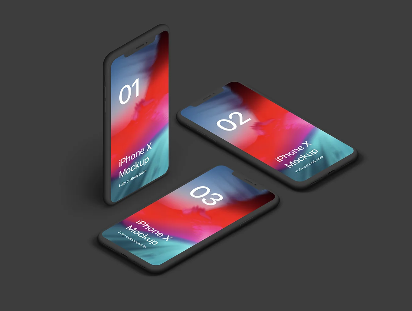iPhone X Clay 20 Scenes Mockups 10