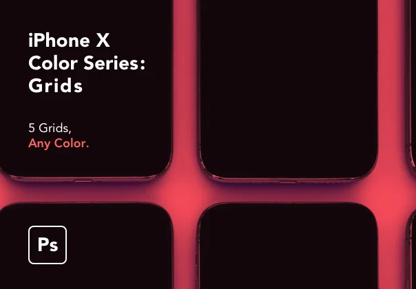 iPhone X Color Series Grids