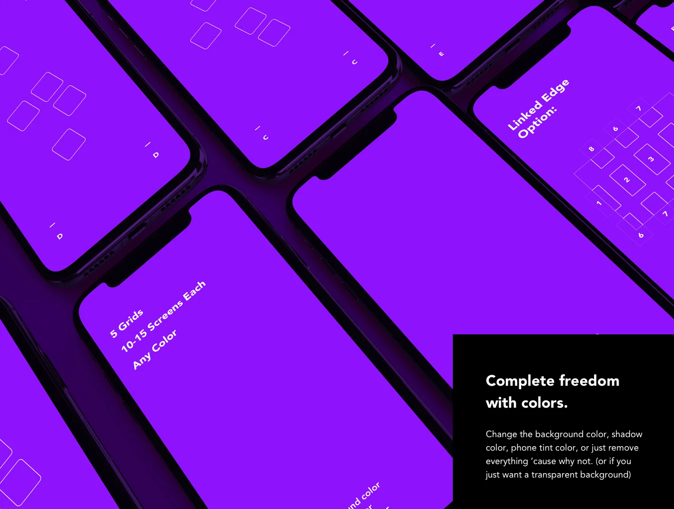 iPhone X Color Series Grids 4