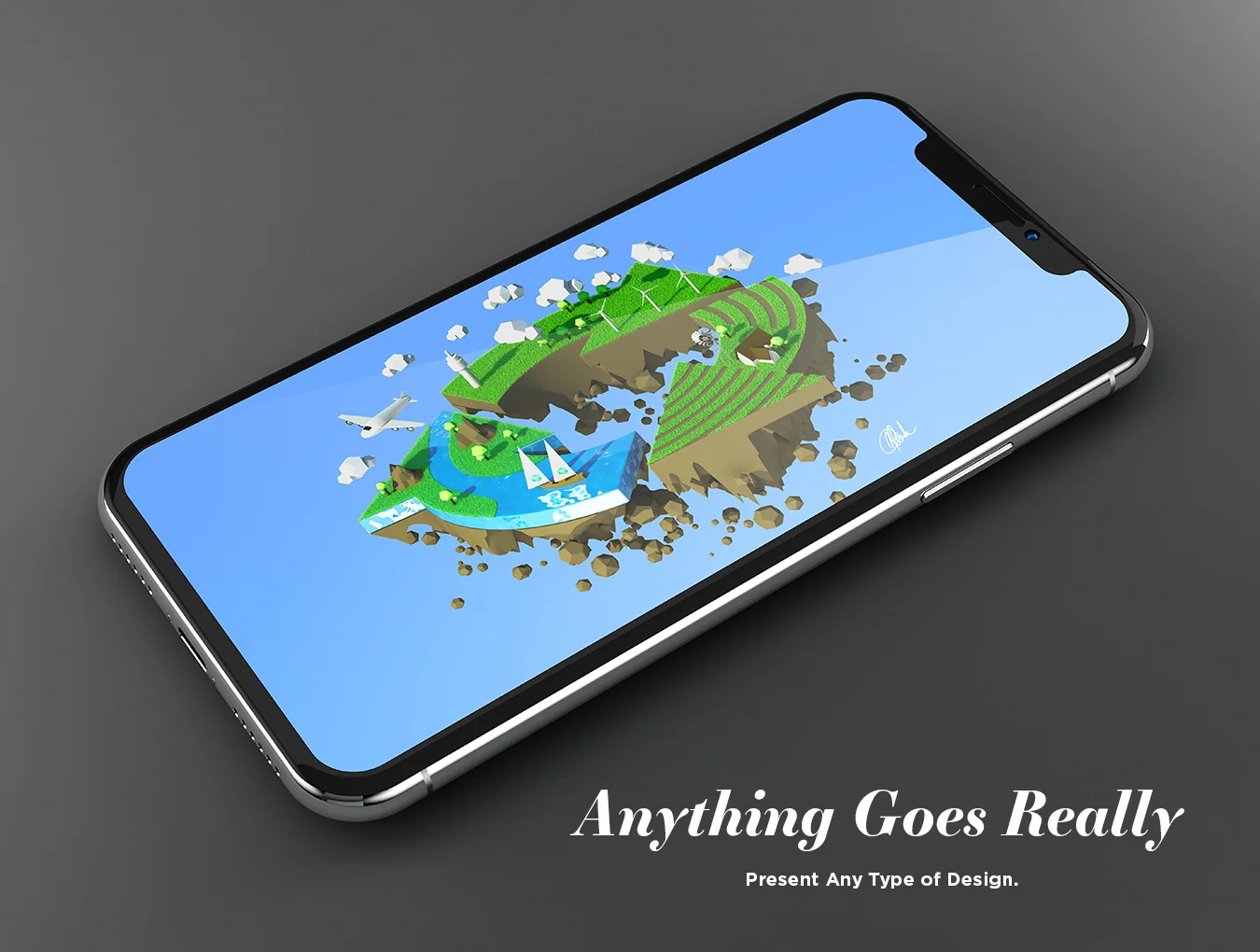 iPhone X Design Mockup 4