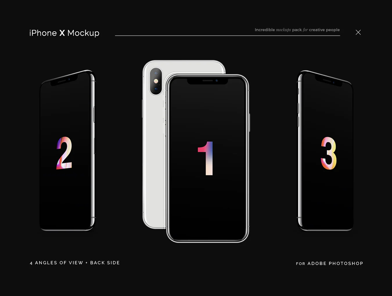 iPhone X Mockup Uidea 3