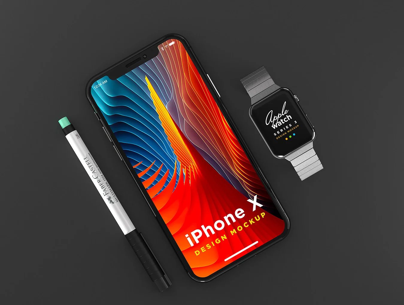 iPhone X Watch Mockup 2