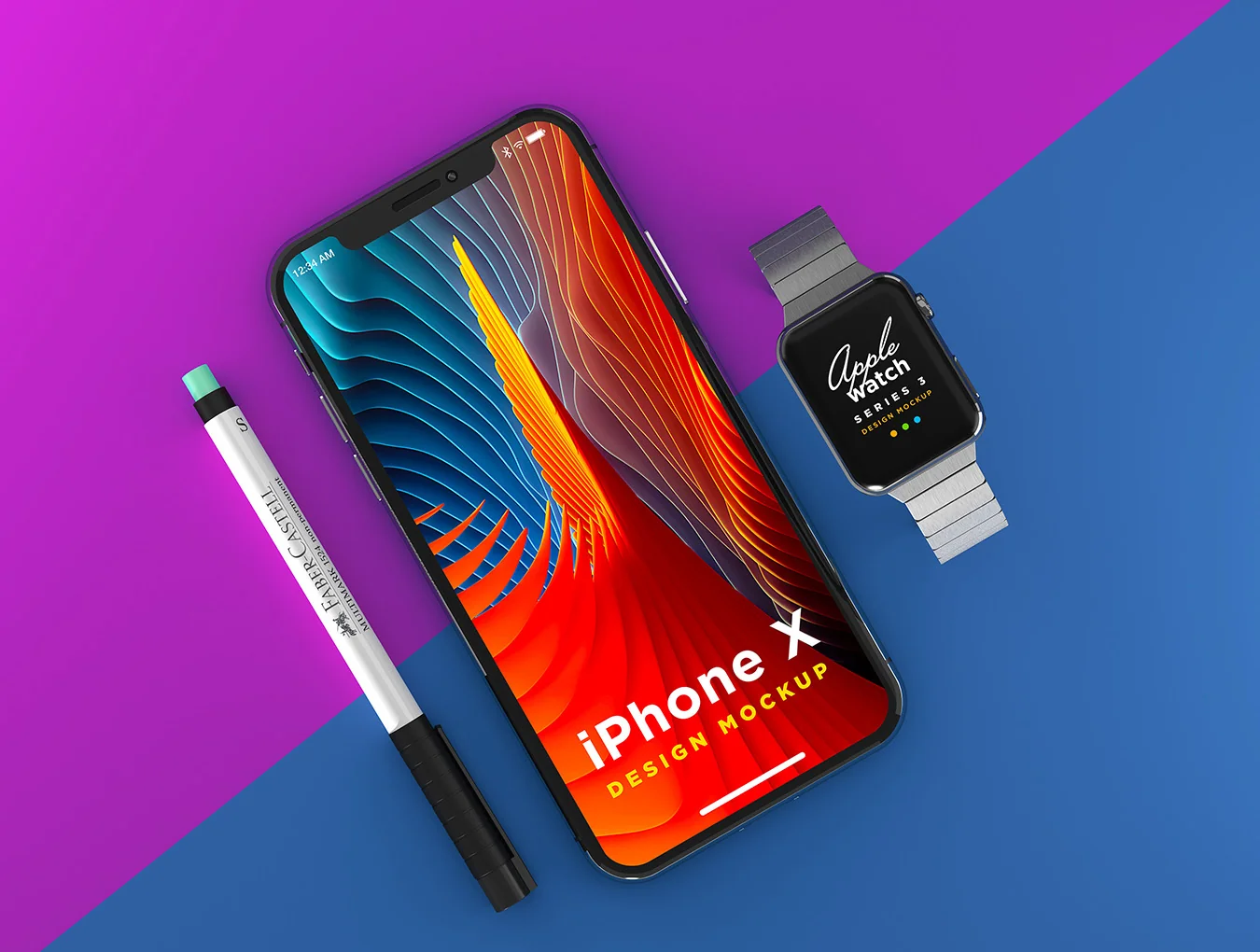 iPhone X Watch Mockup 3