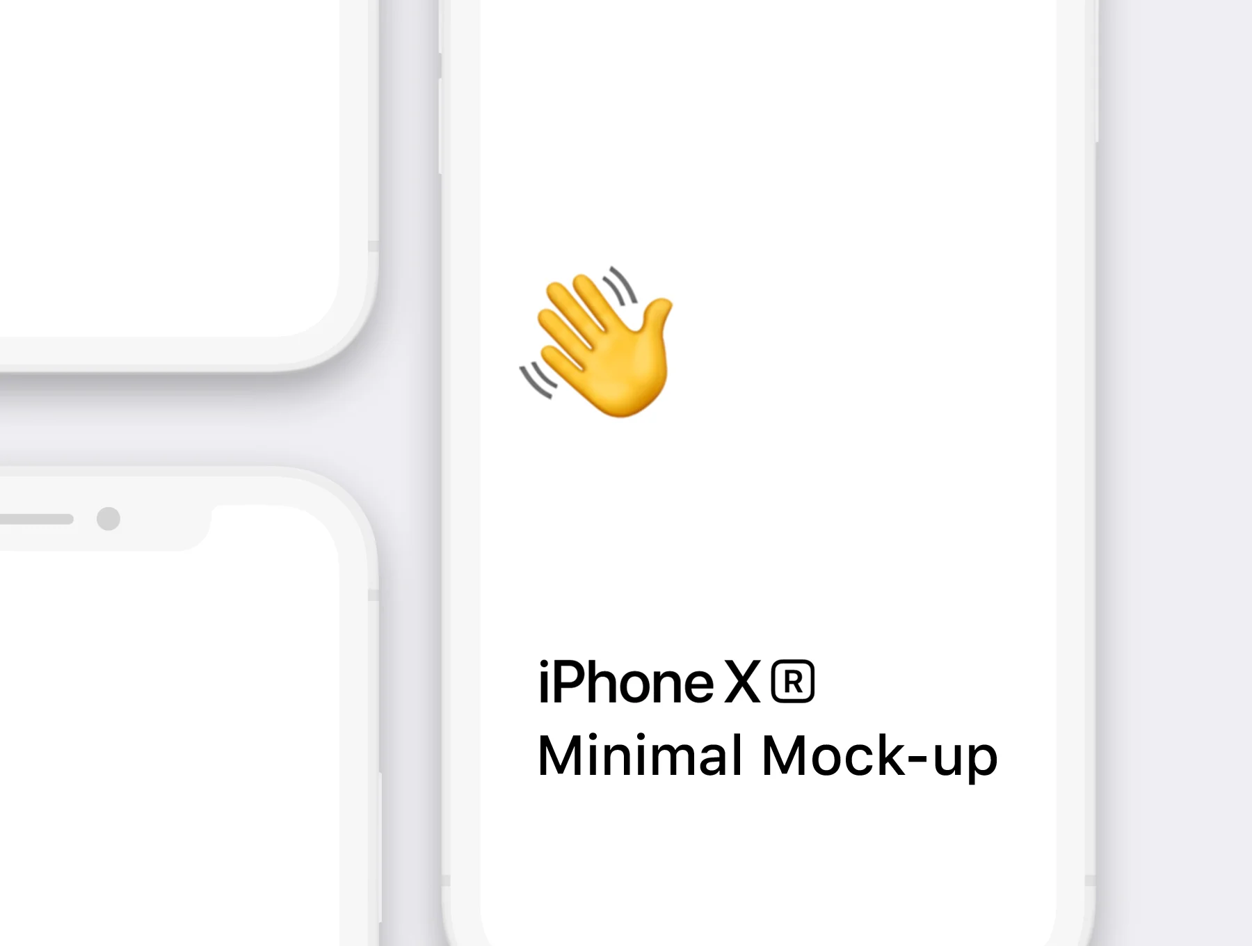 iPhone Xr Minimal Mock-up 2