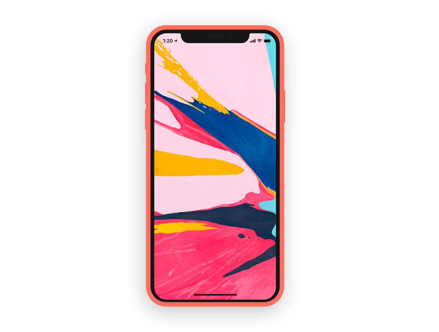 iPhone X / XS Flat Mockup 4
