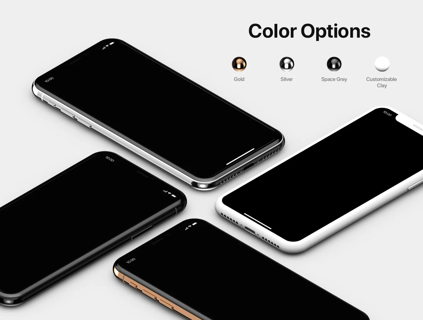 iPhone XS Isometric Mockup Kit 4