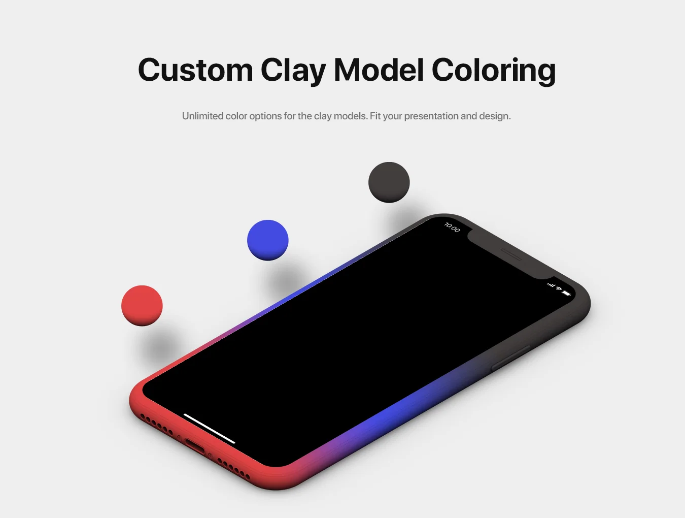 iPhone XS Isometric Mockup Kit 5