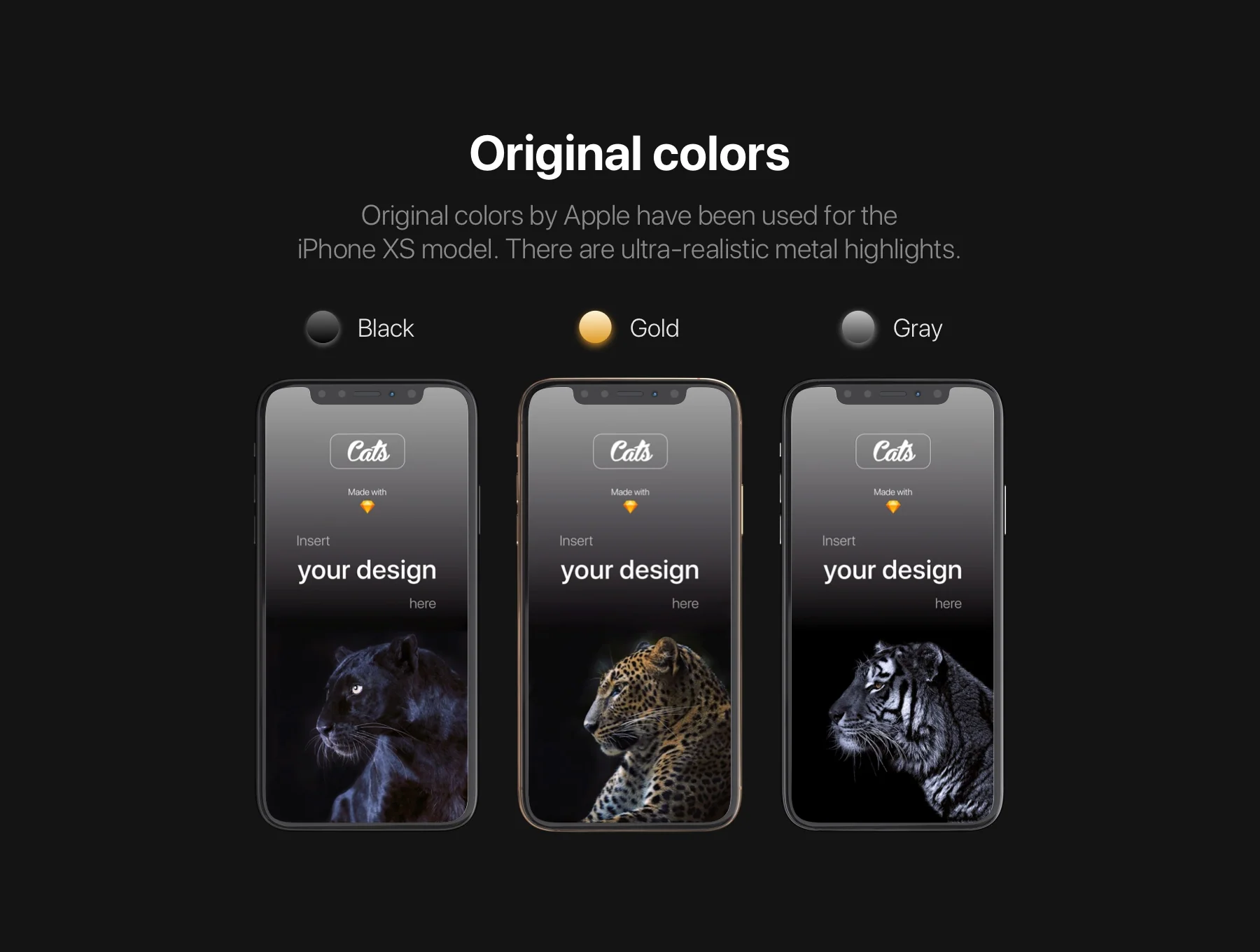 iPhone Xs Mockups - Cheetah 3