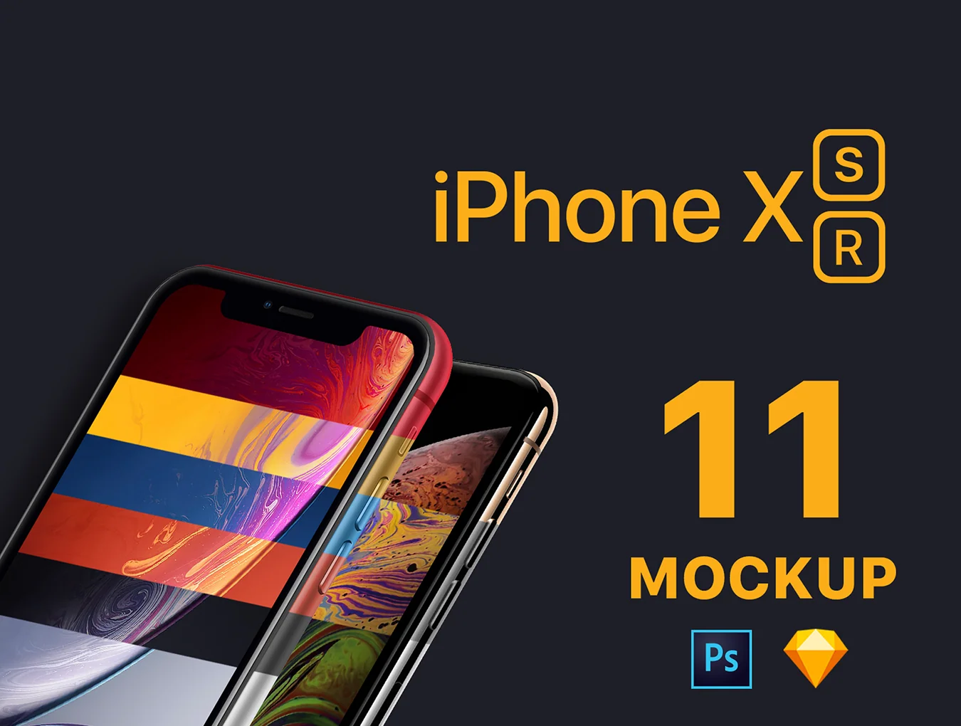 11 iPhone XS XR Mockups