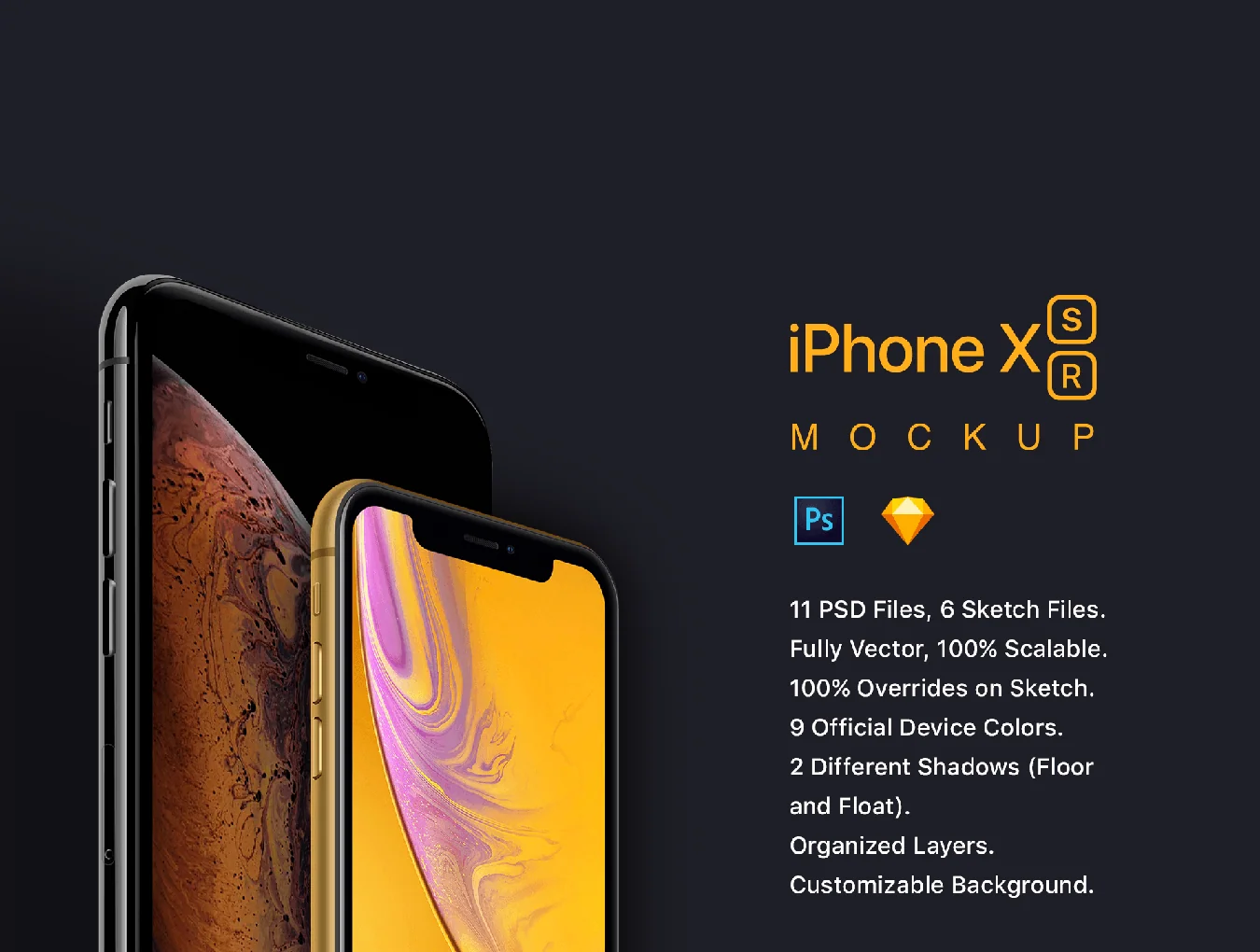 11 iPhone XS XR Mockups 3