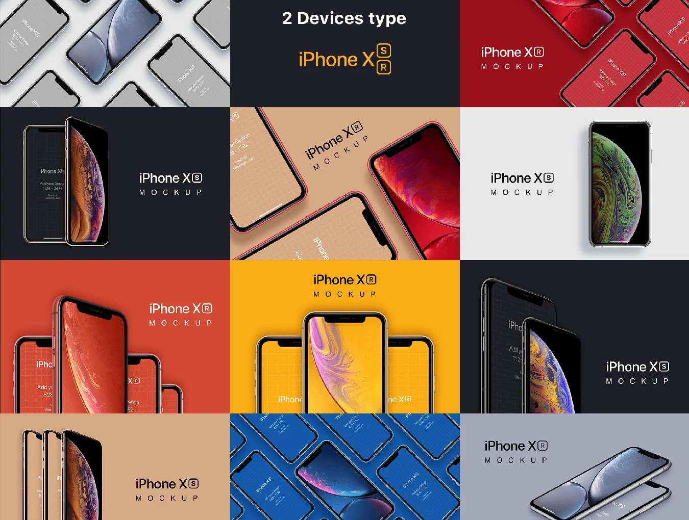 11 iPhone XS XR Mockups 7