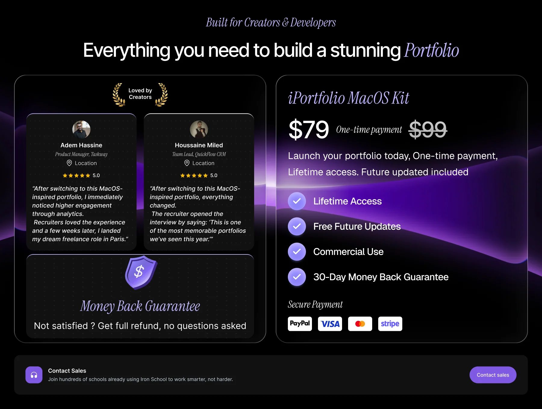 IPortfolio: Software Engineers & Designers Portfolio Kit 8
