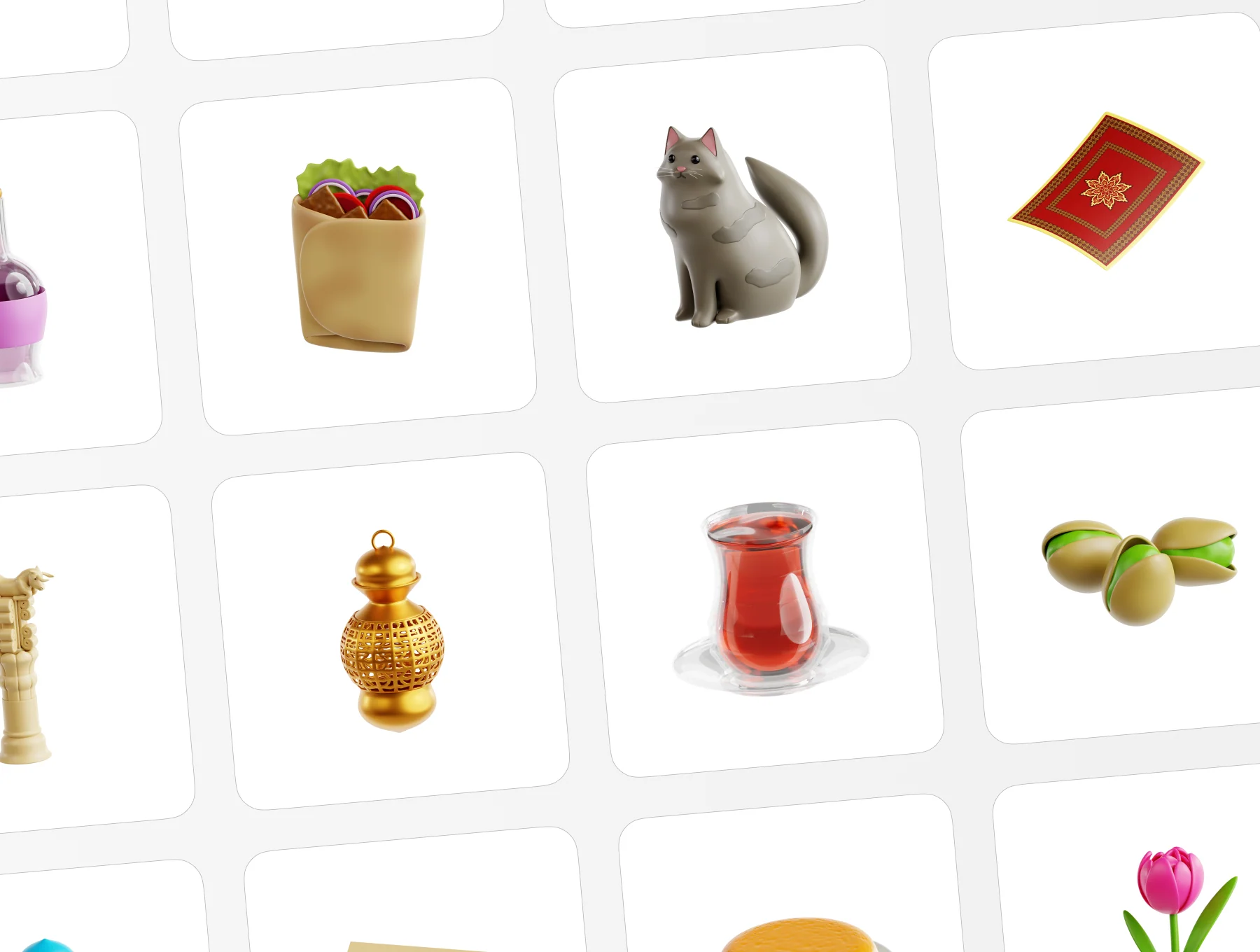 Iran 3D Icon Set 6