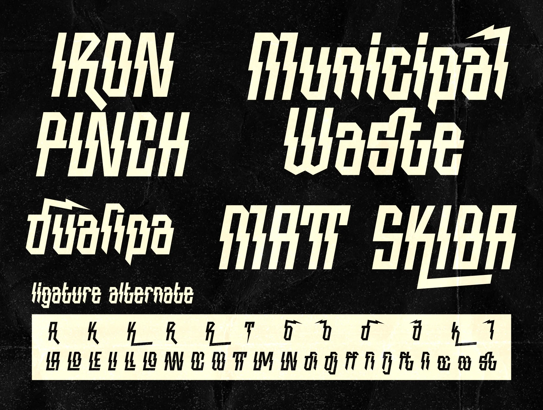 Iron Thunder - Display Font 8