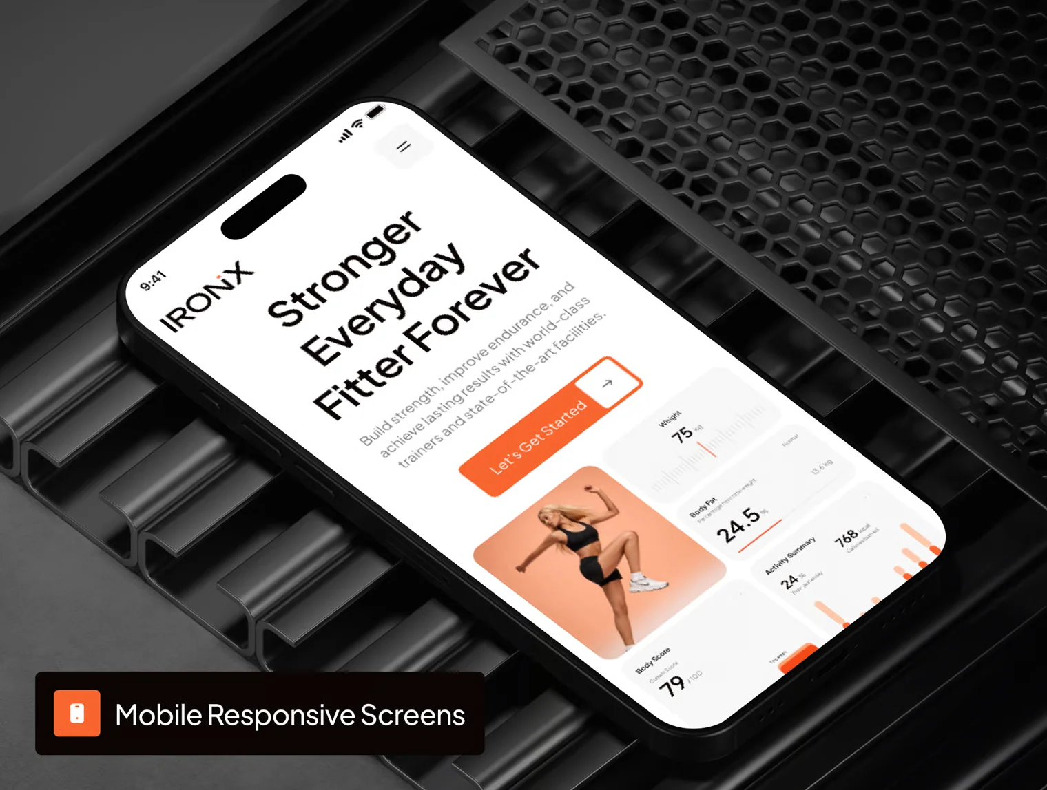 IRONIX - Fitness Workout Website UI Kit 8
