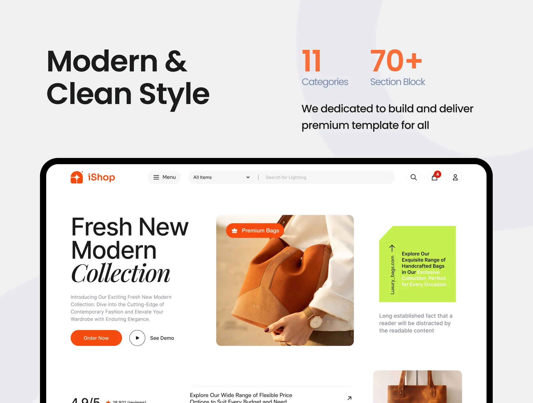 iShop eCommerce Website UI Kit 2
