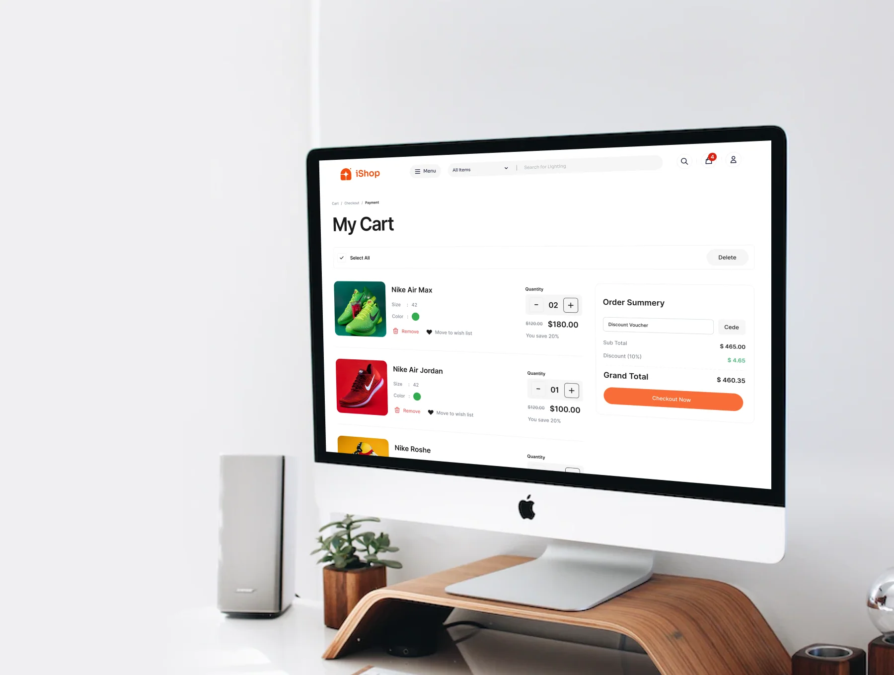 iShop eCommerce Website UI Kit 4