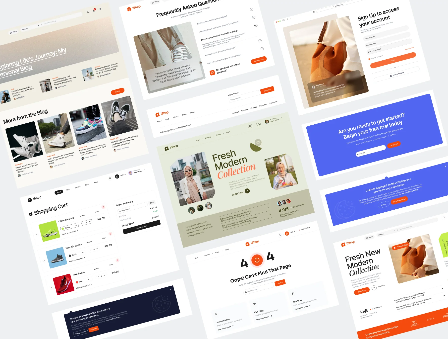 iShop eCommerce Website UI Kit 7