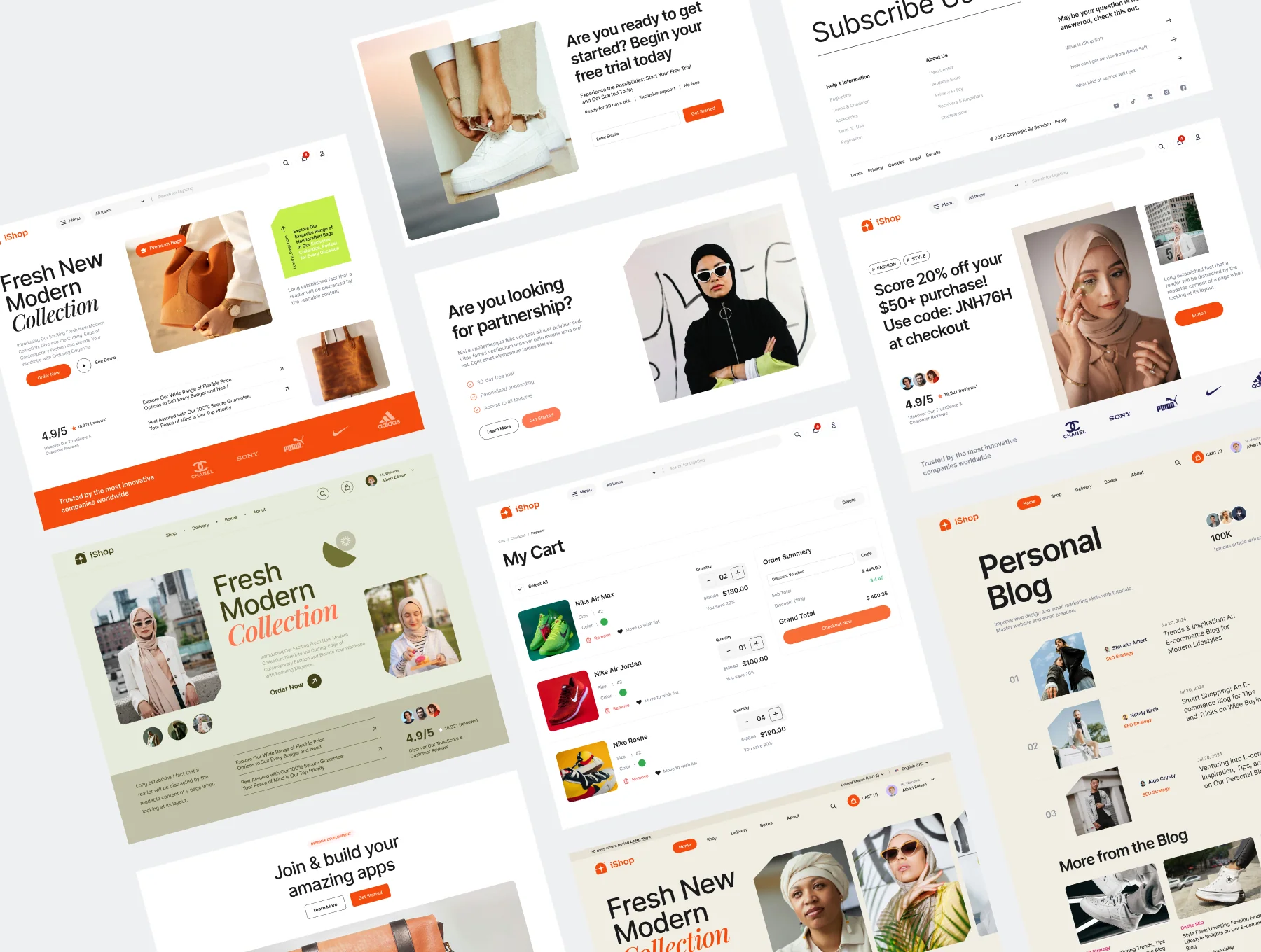 iShop eCommerce Website UI Kit 8