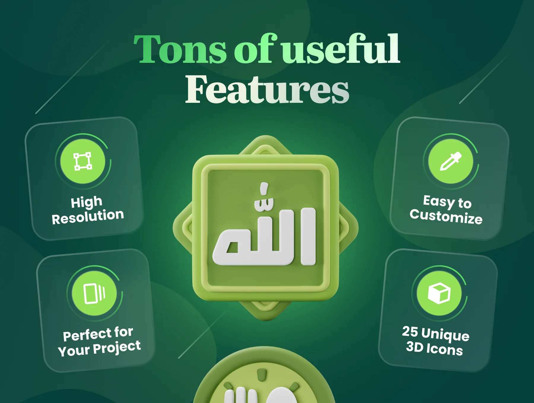 Islamy - Islamic & Ramadan 3D Icon Set 3