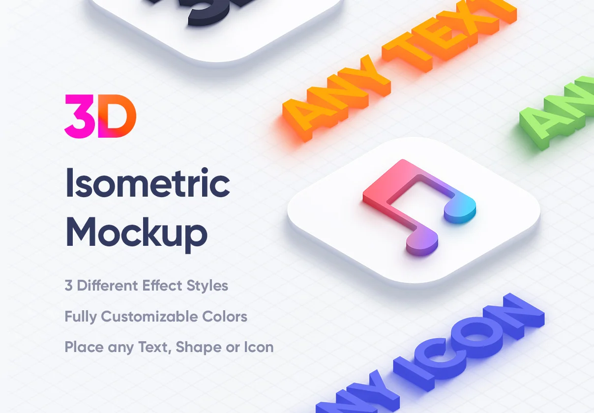 Isometric 3D Mockups