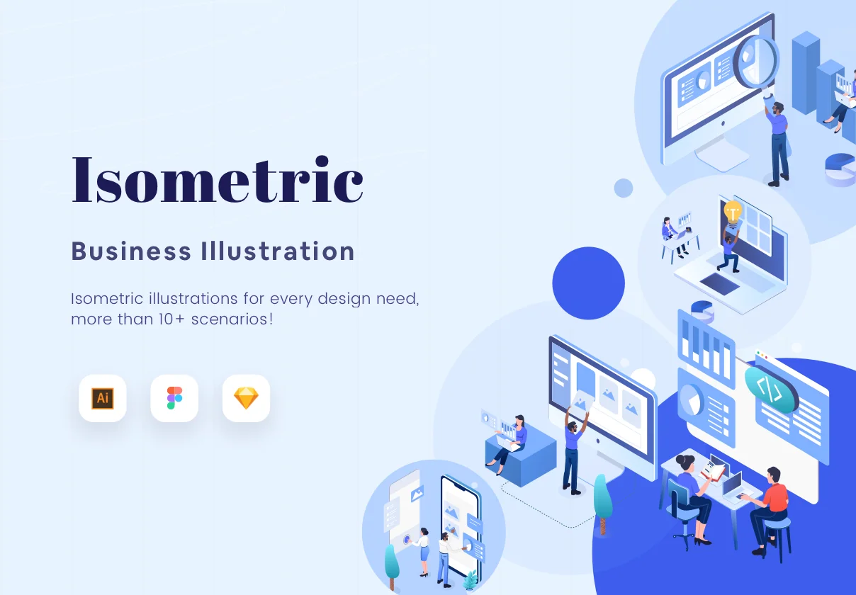 Isometric - Business Illustration