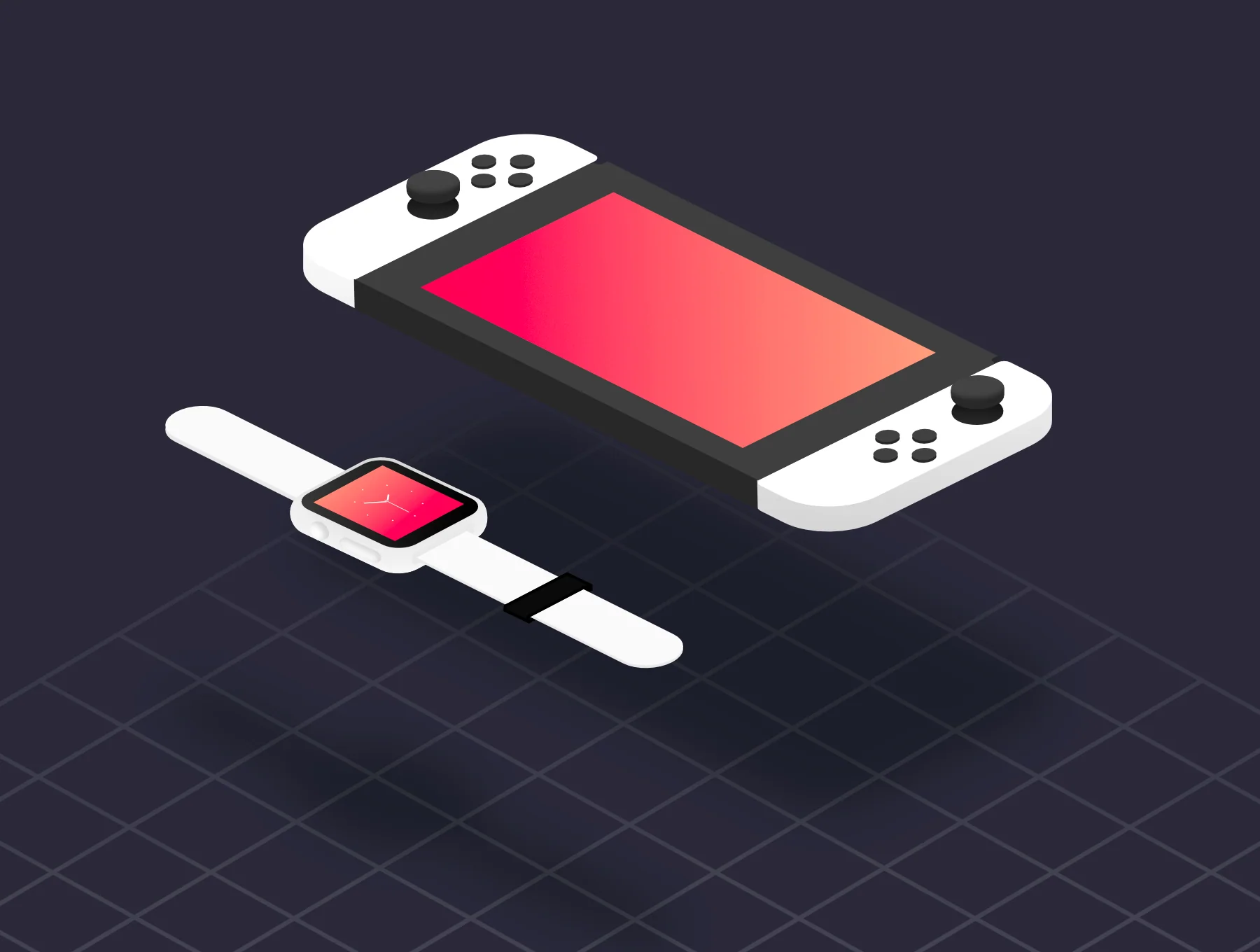 Isometric electronics illustrations 6
