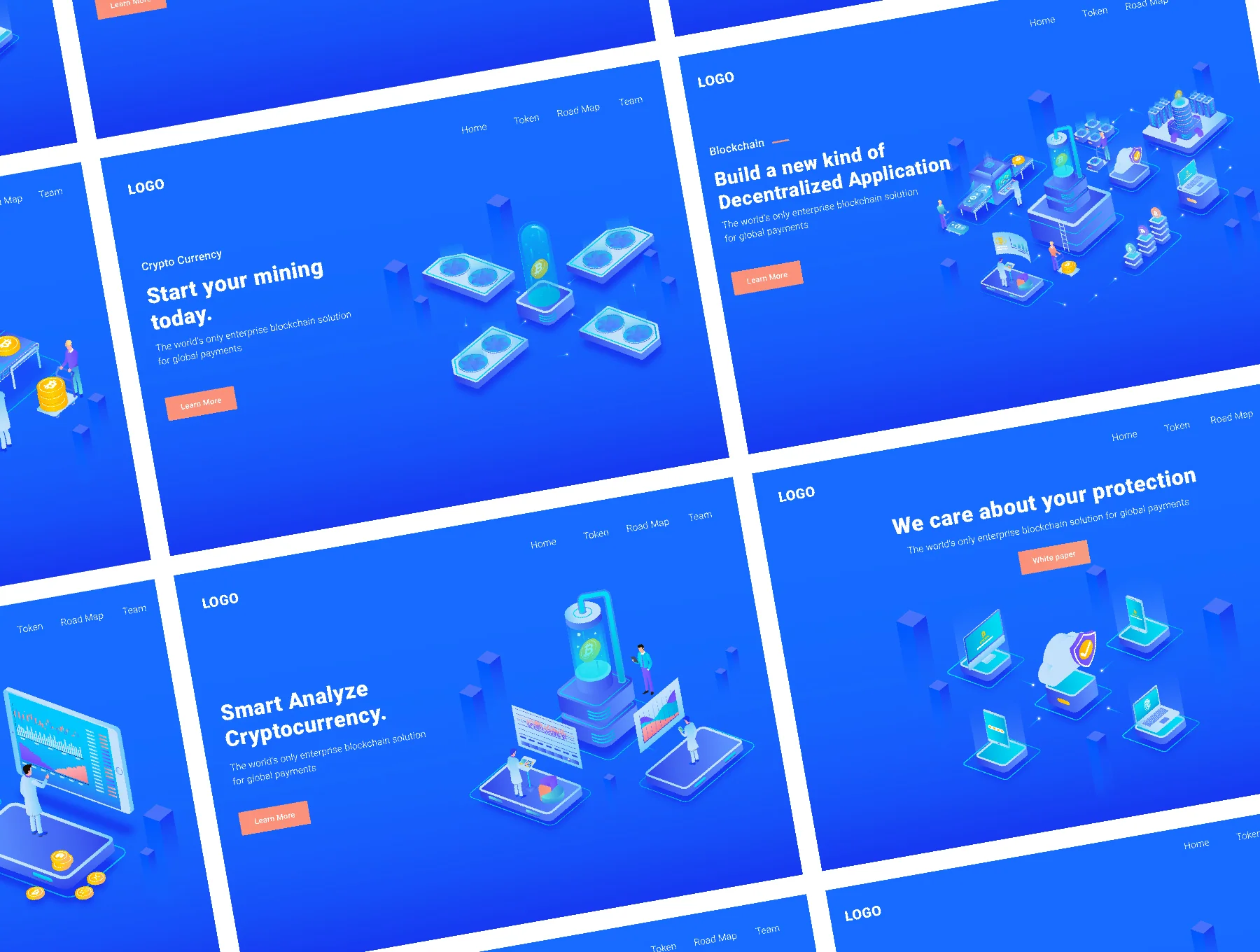 Cryptocurrency Isometric Illustration -  Part 1 3