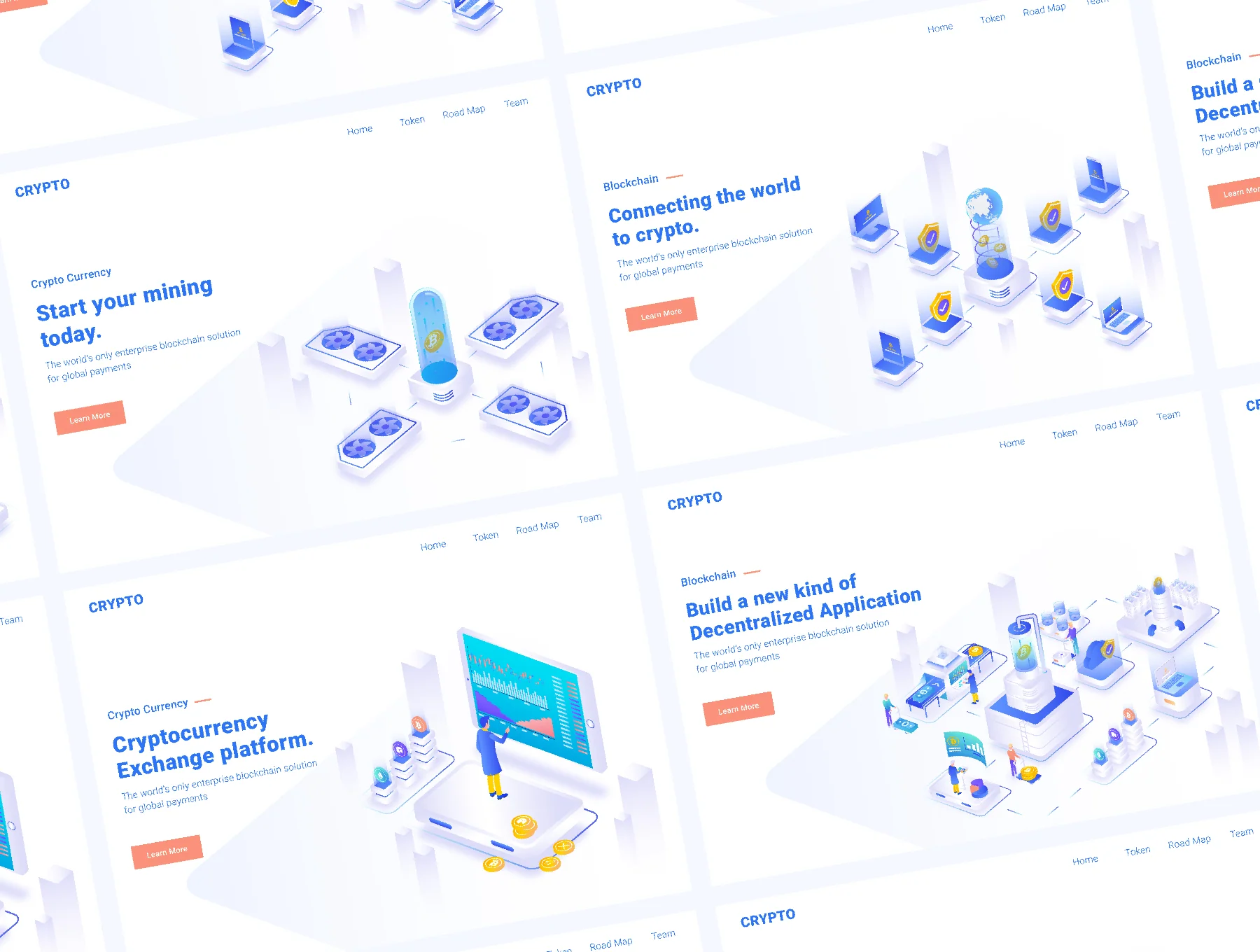 Cryptocurrency Isometric Illustration -  Part 1 4