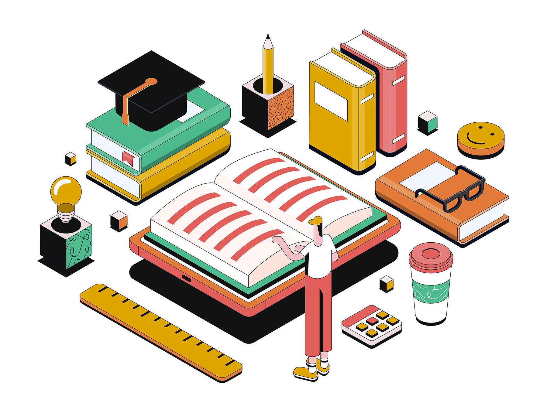 Isometric Illustrations on various topics 6