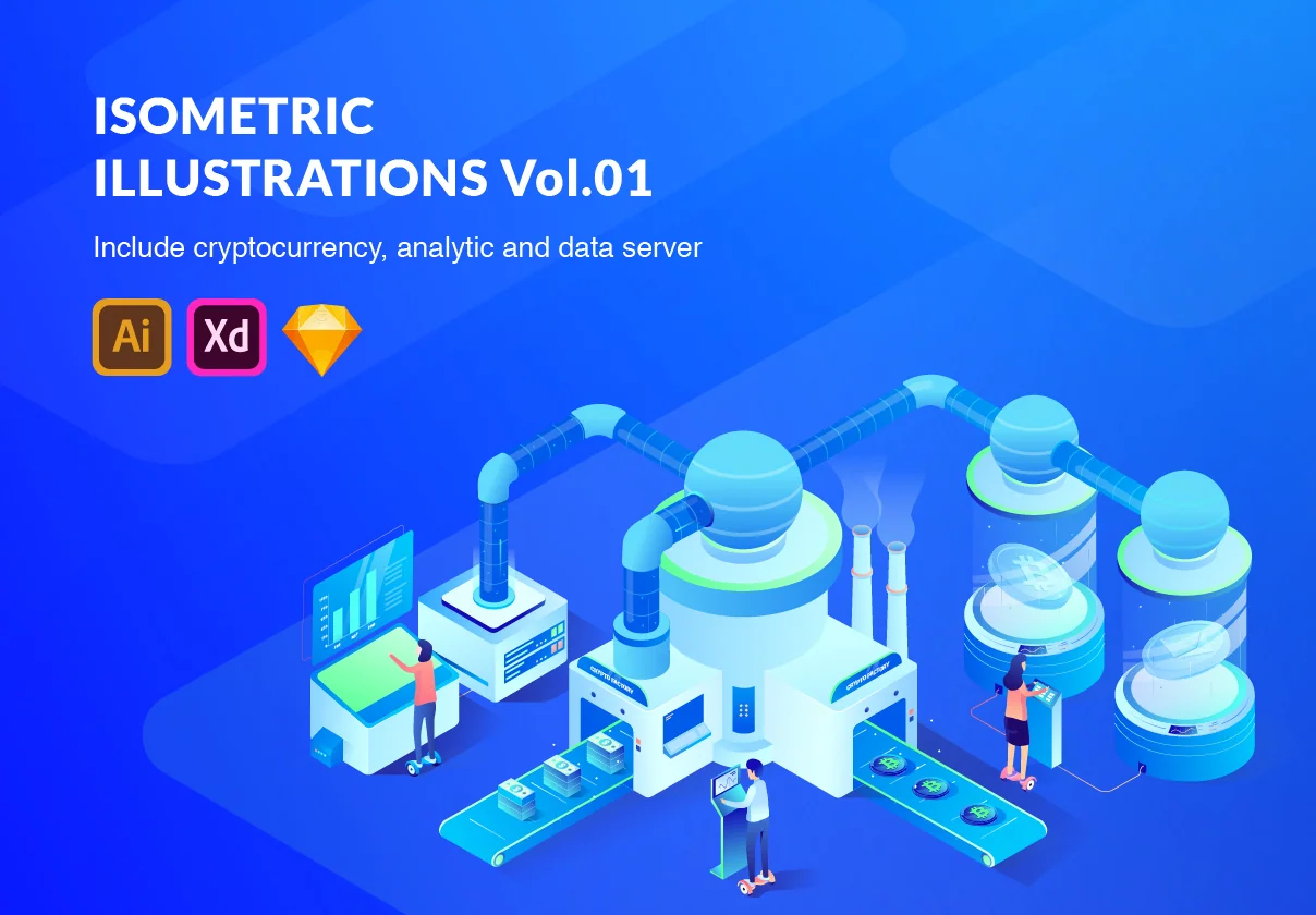 Isometric Illustrations Vol 01