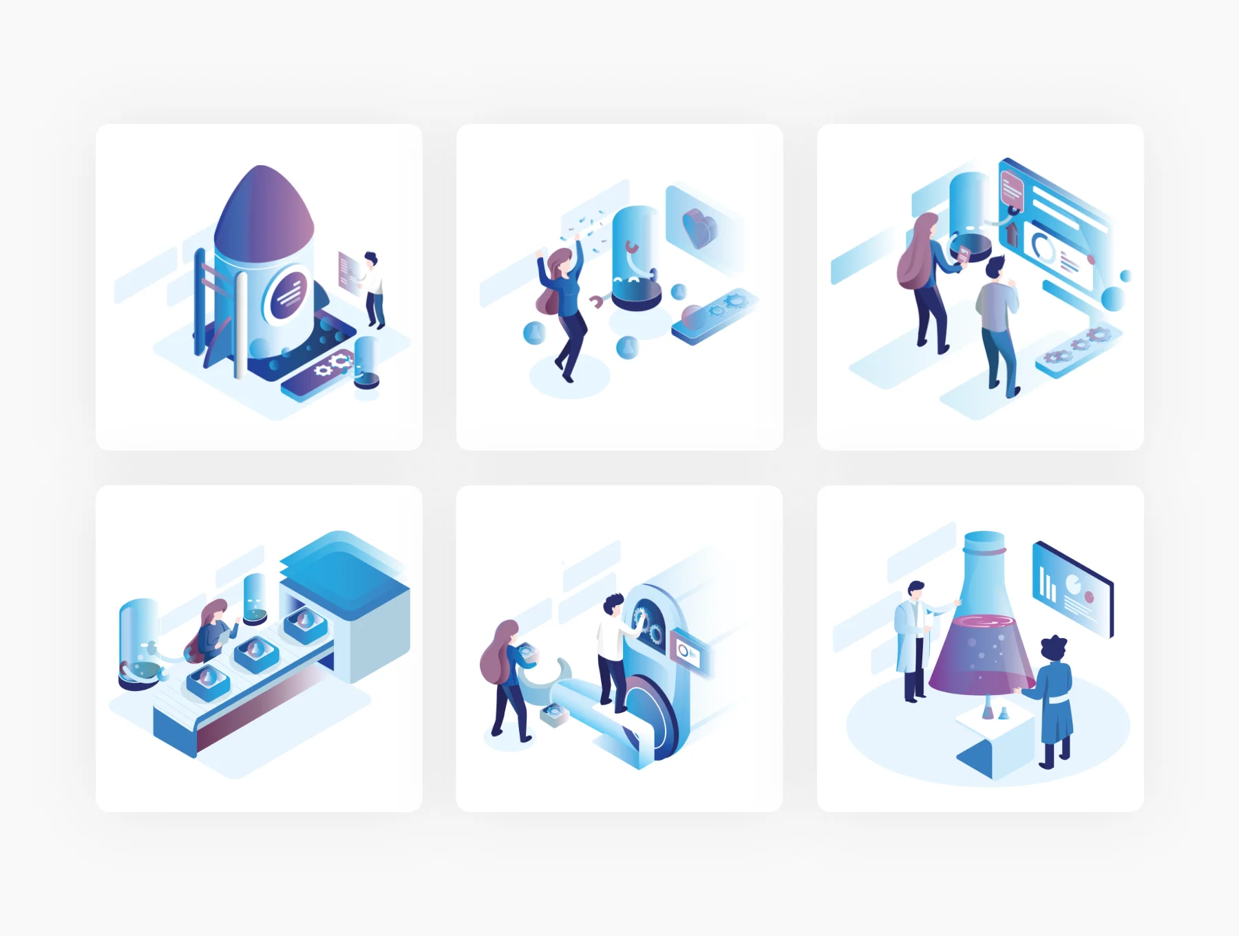 Isometric Tech Illustrations 2