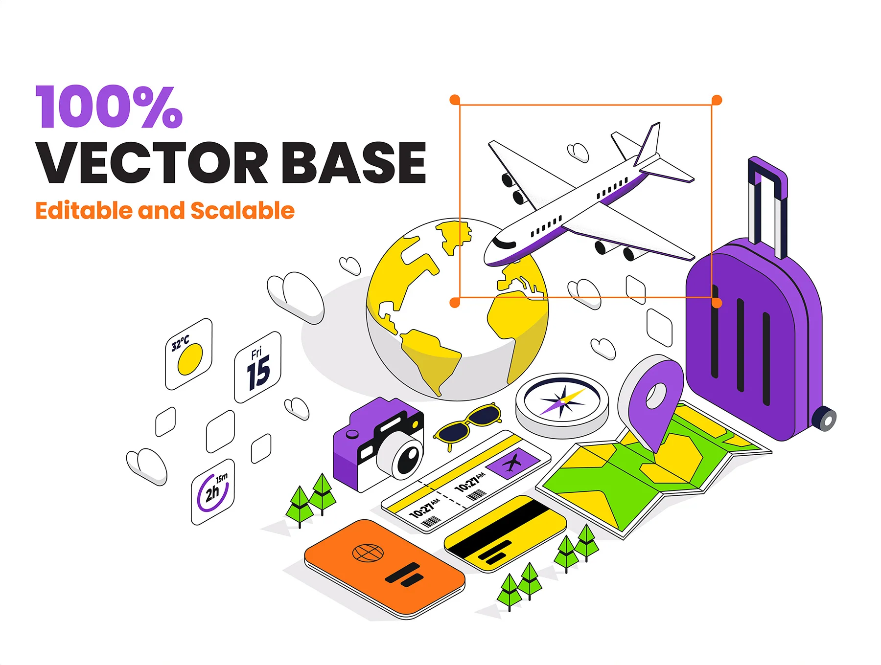 Isometric Ui Illustration kit 4