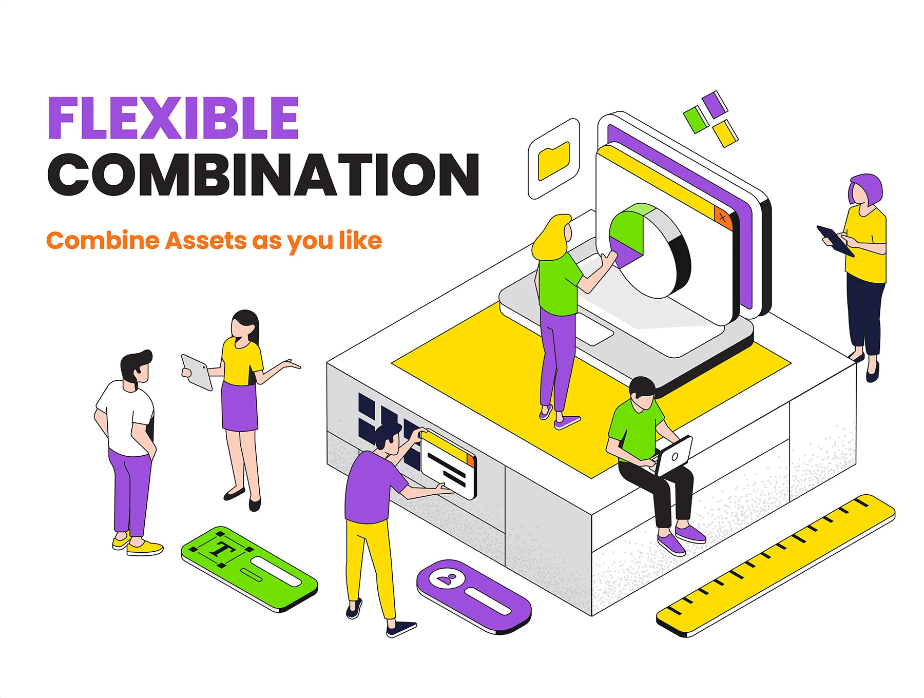 Isometric Ui Illustration kit 5