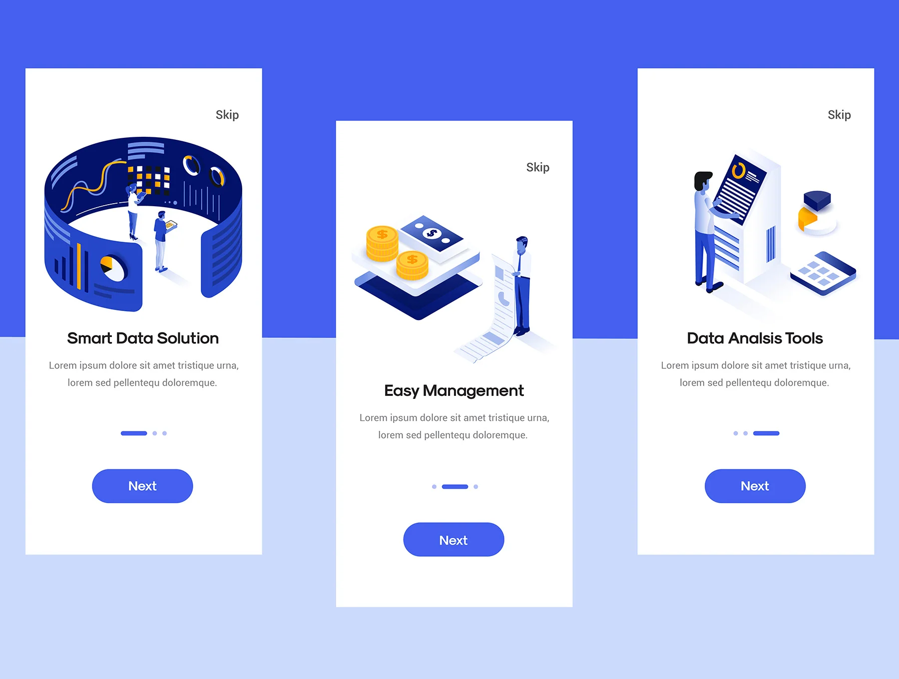 Isometric Ui illustrations 4