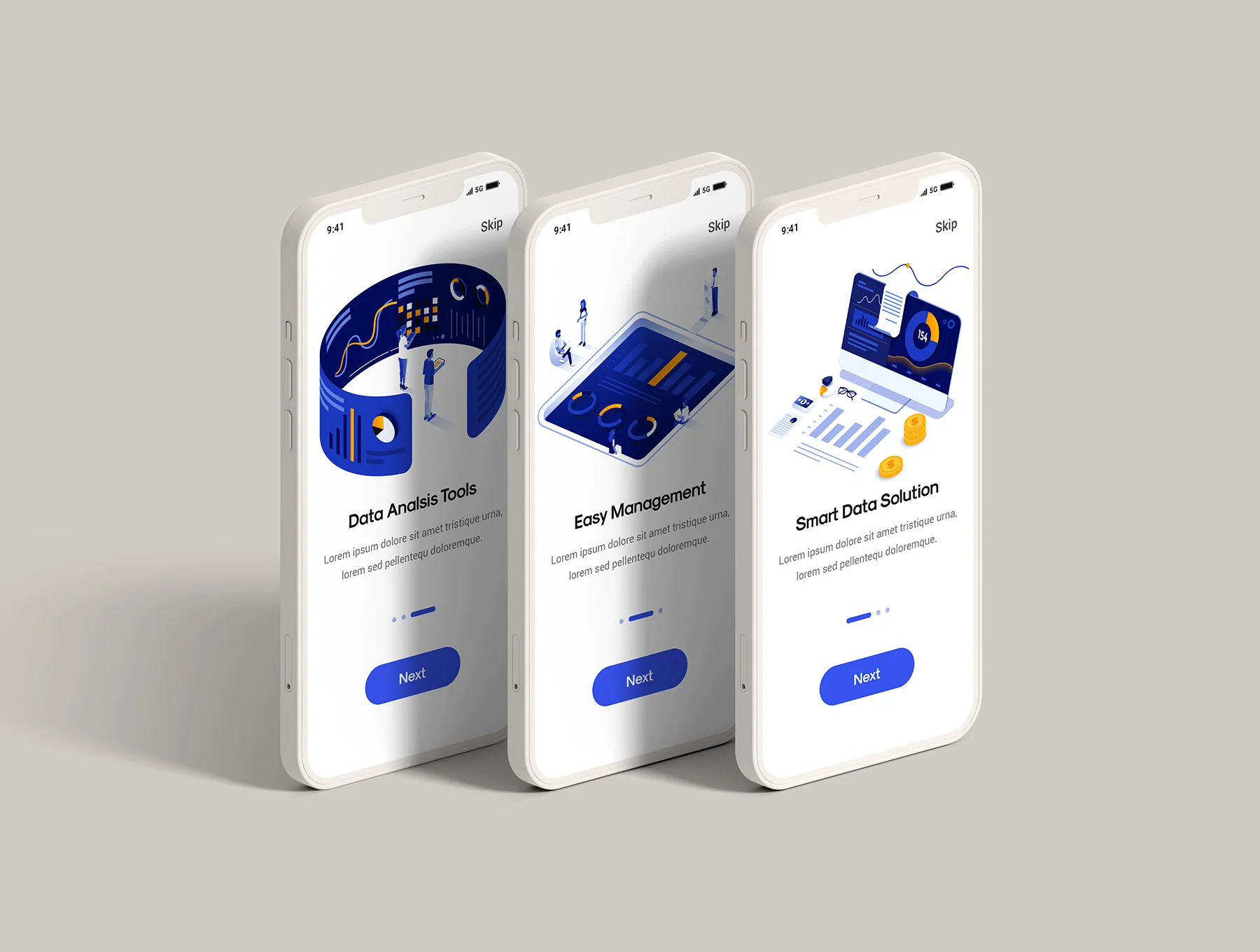 Isometric Ui illustrations 5