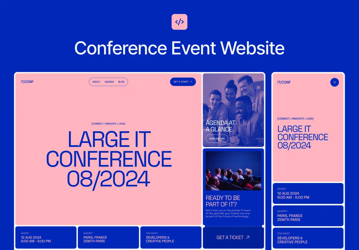 IT/CONF — Event Website