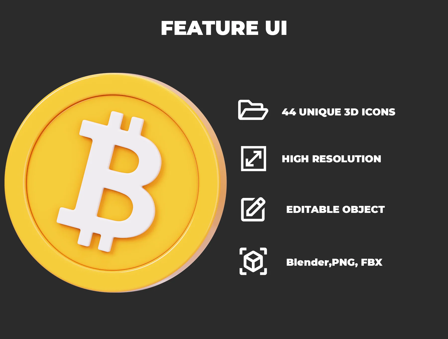 Crypto Coins 3D Icon Pack 2