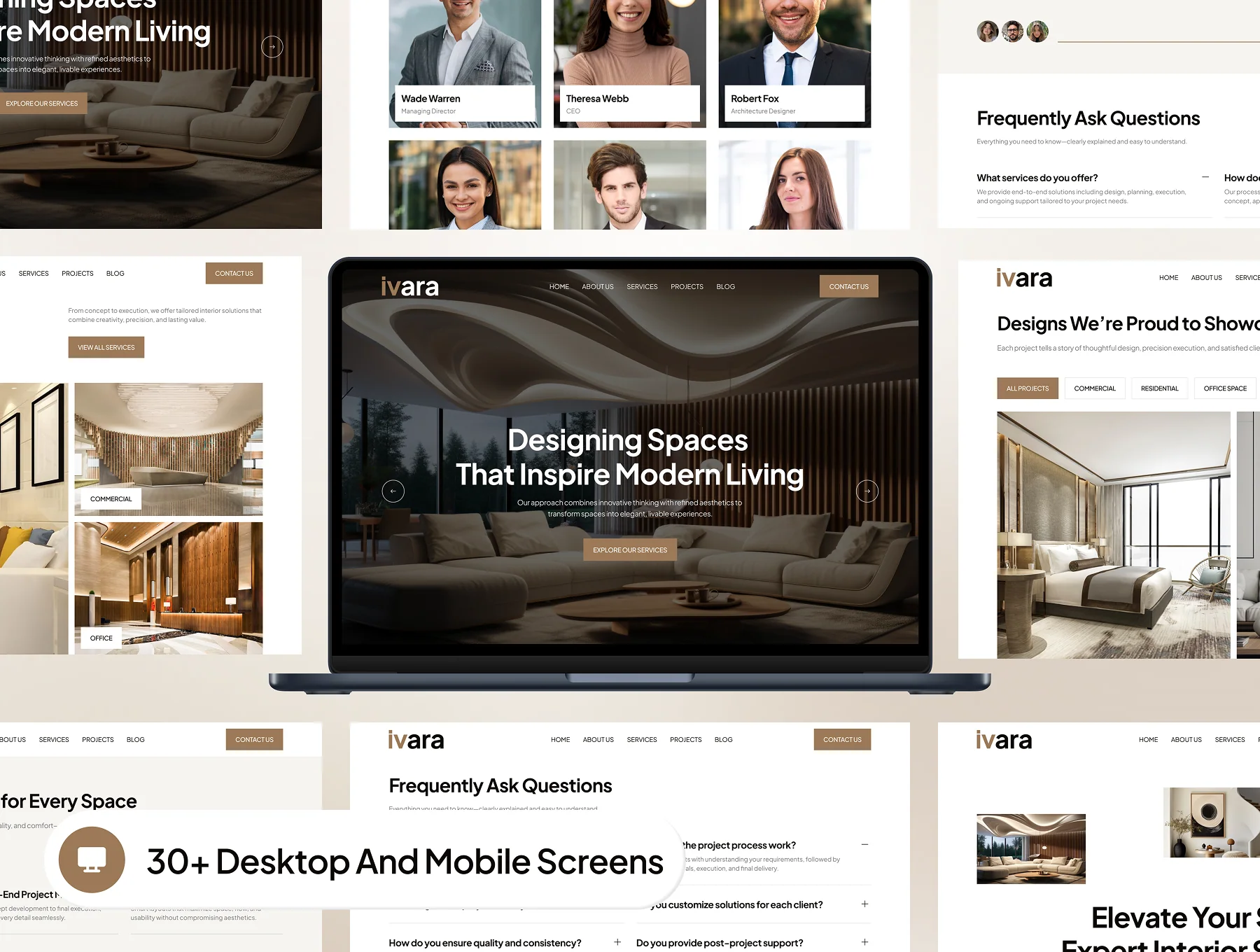 ivara - Interior Design Website UI Kit 3