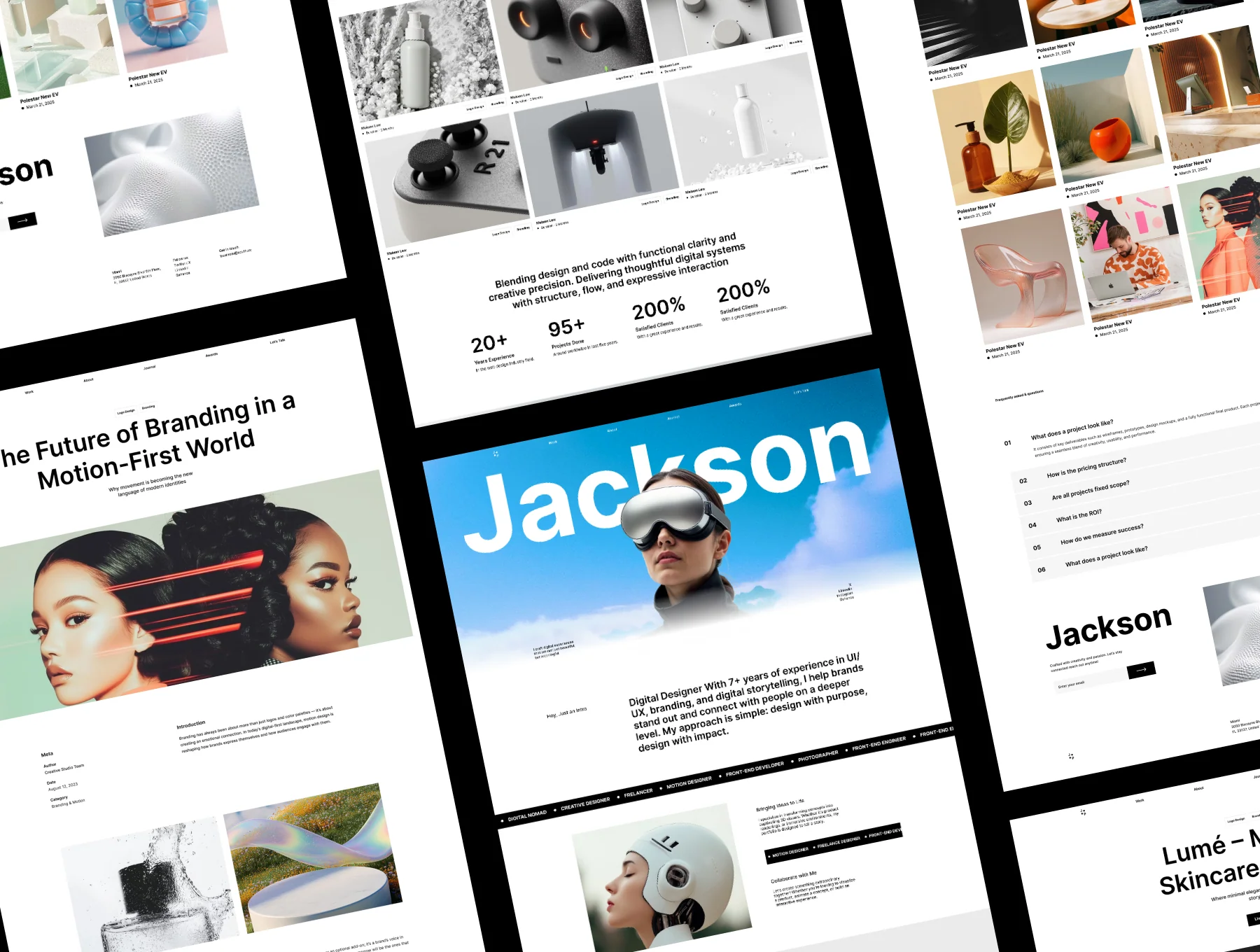 Jackson — Modern Portfolio UI Kit for Designers & Creators 4