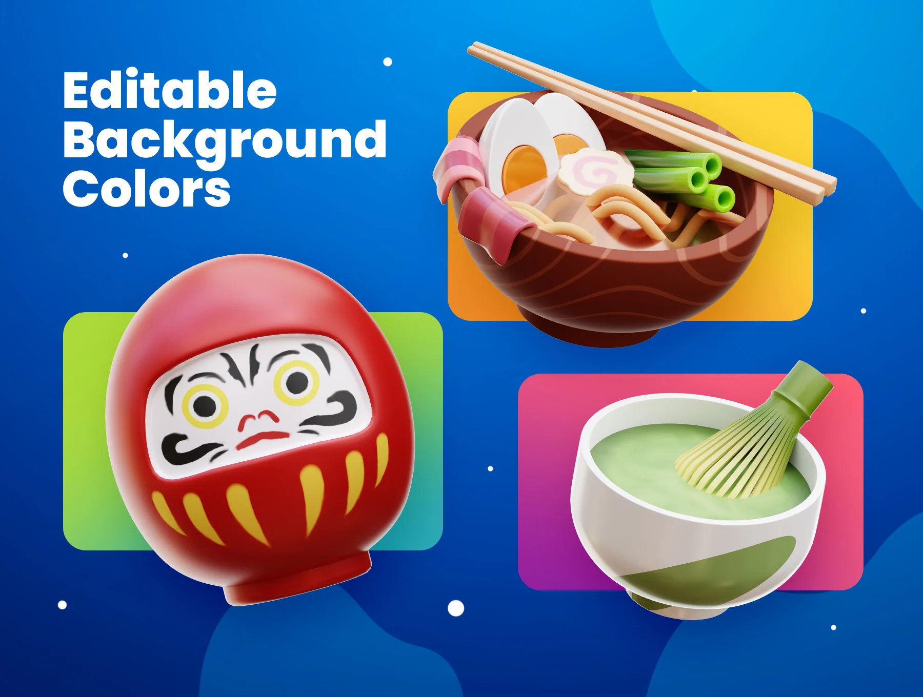 Japanese 3D Icons 4