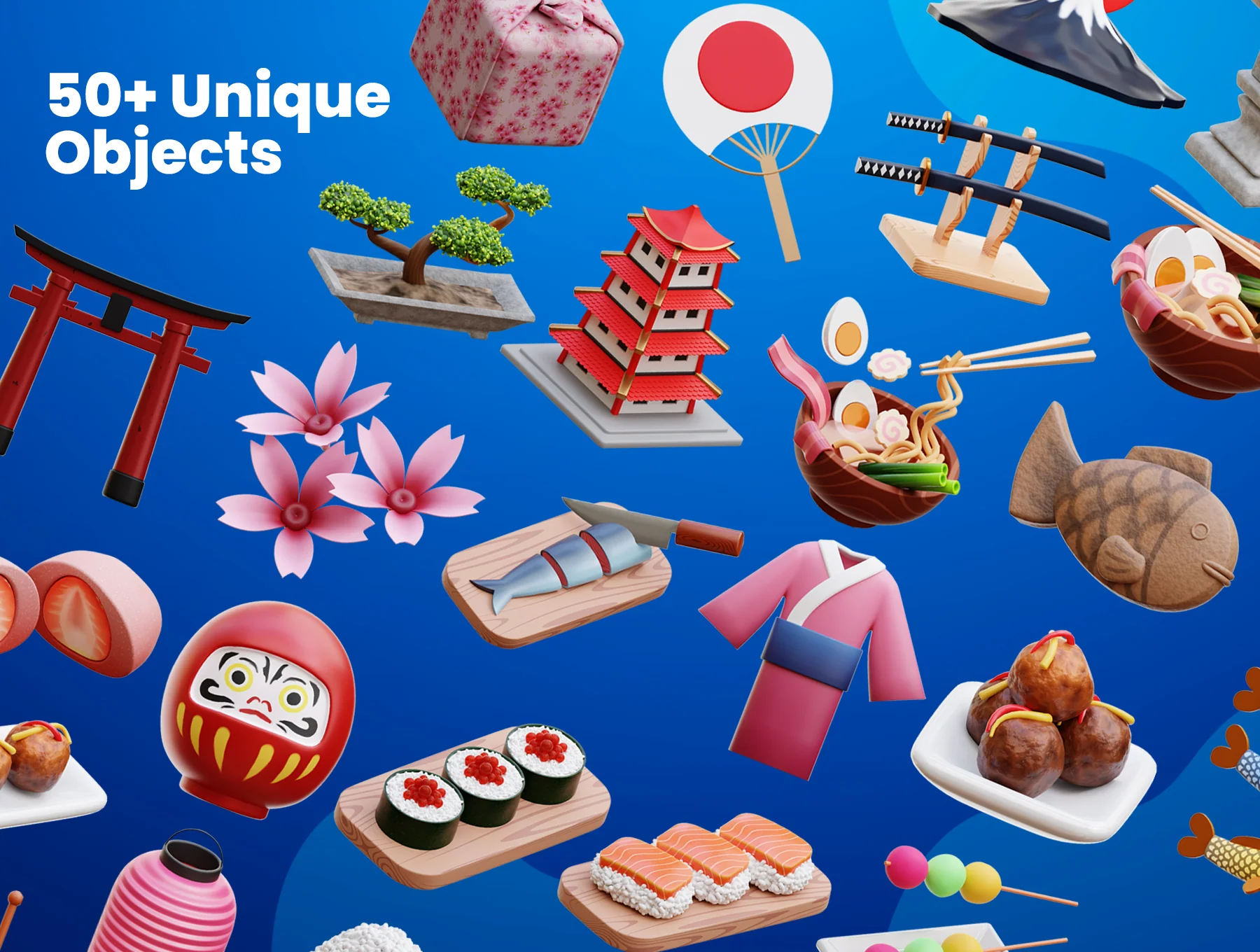 Japanese 3D Icons 5