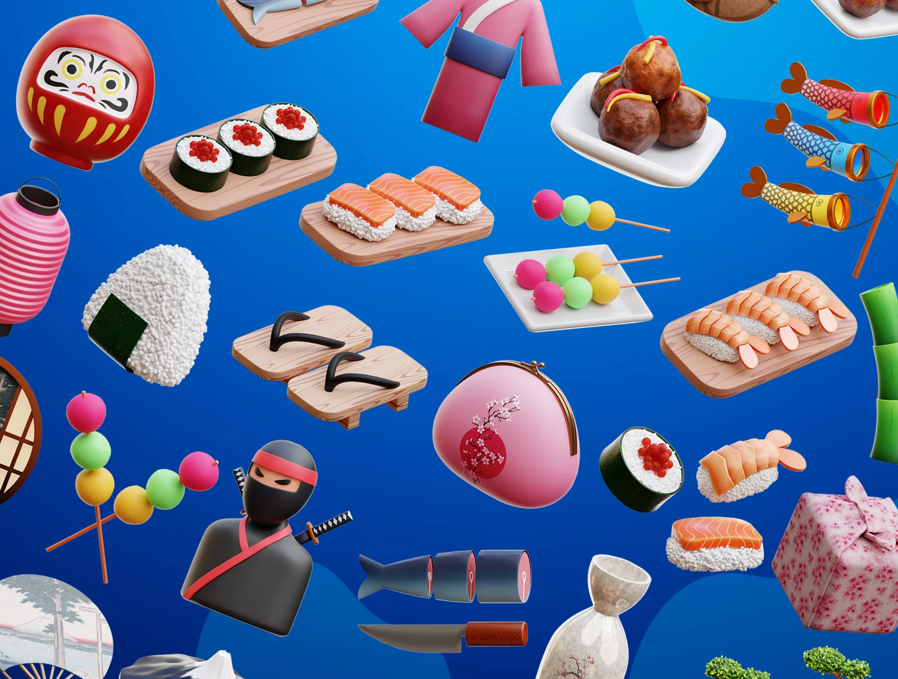 Japanese 3D Icons 6