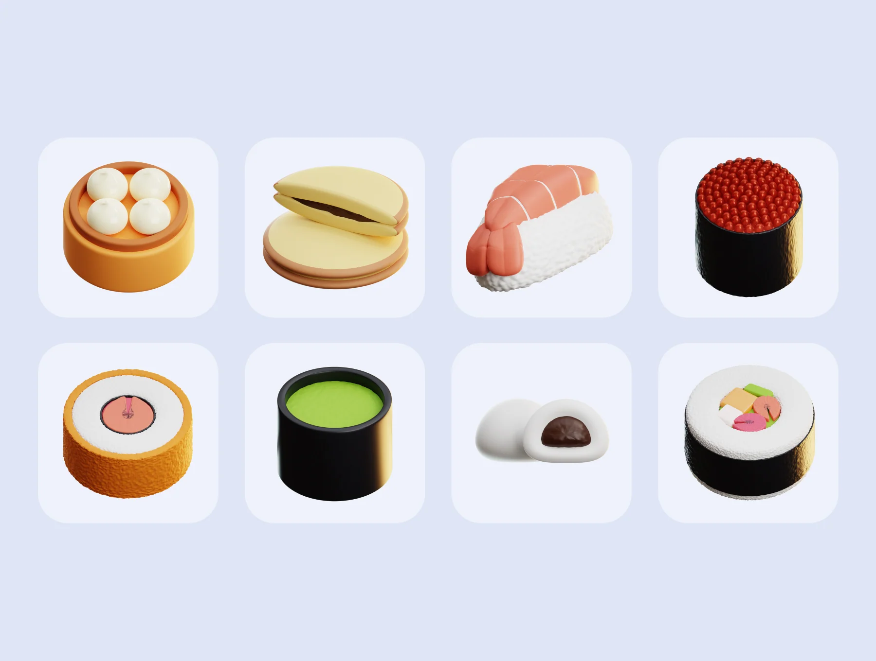 Japanese Food 3D 3D Illustration Pack 5
