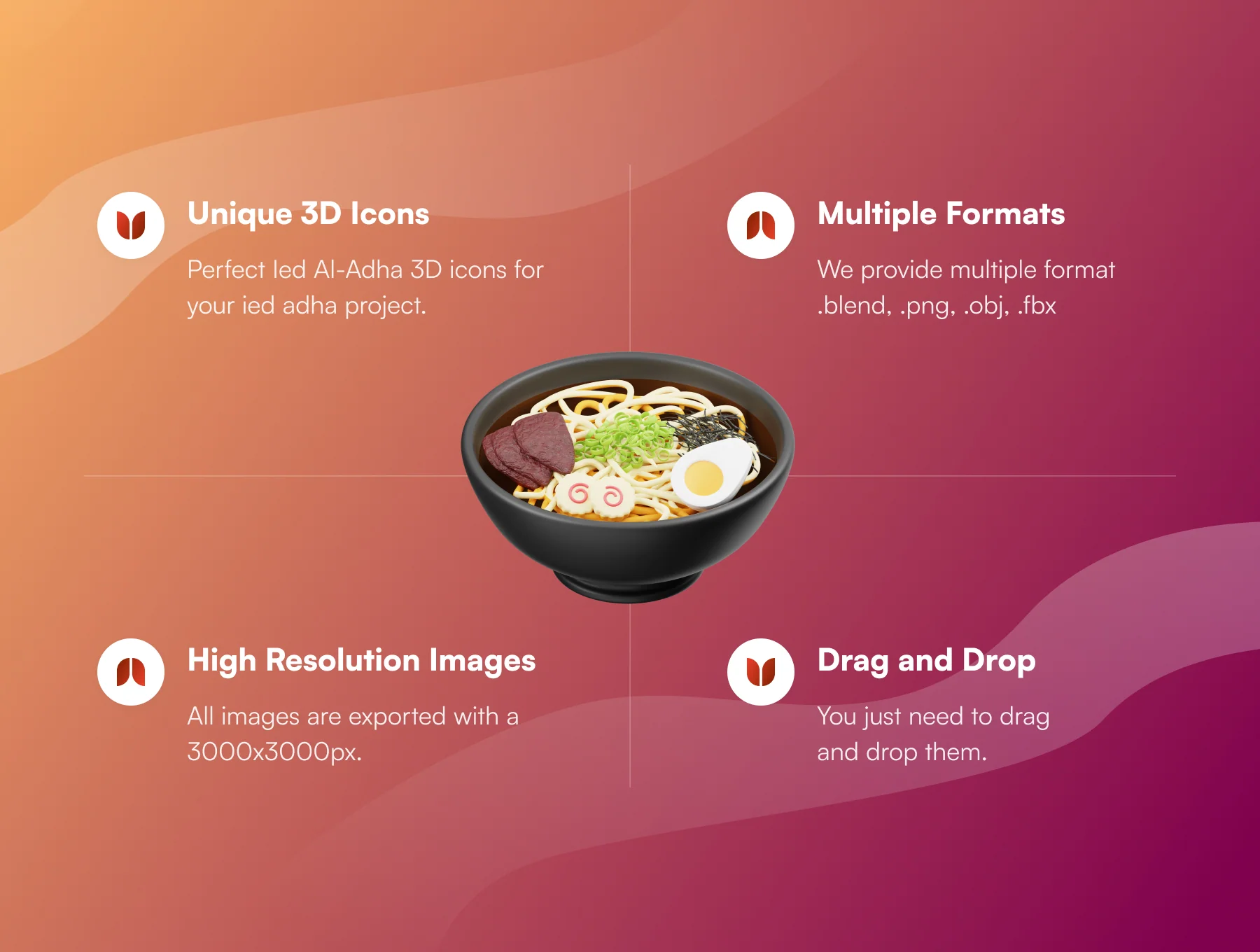 Japanese Street Food 3D Icon 2