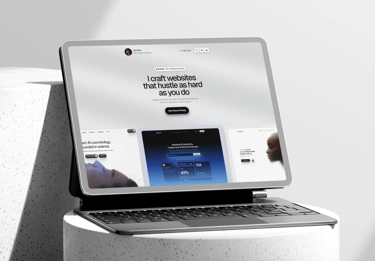 Jax Orion — Ultimate Portfolio Framer Template