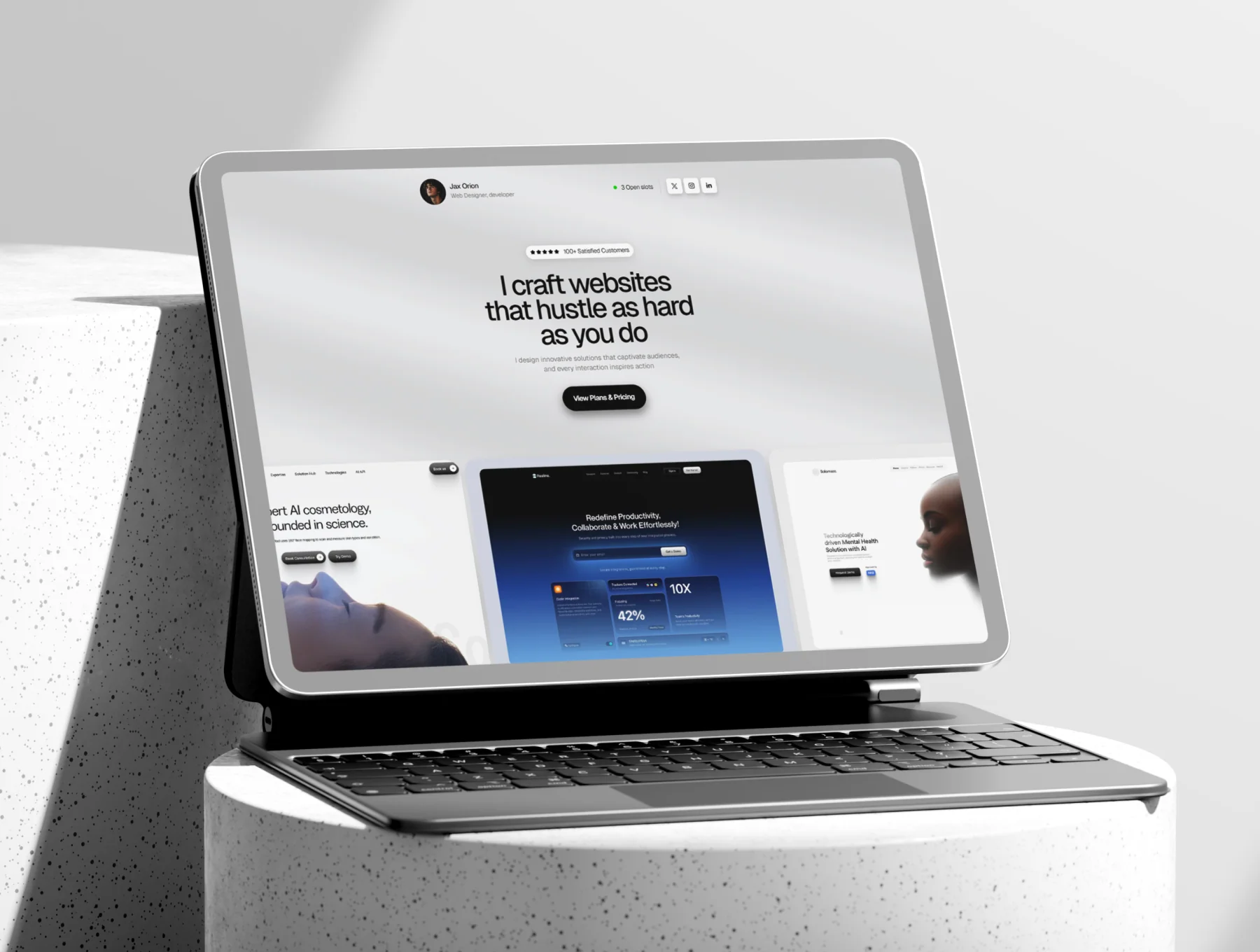 Jax Orion — Ultimate Portfolio Framer Template
