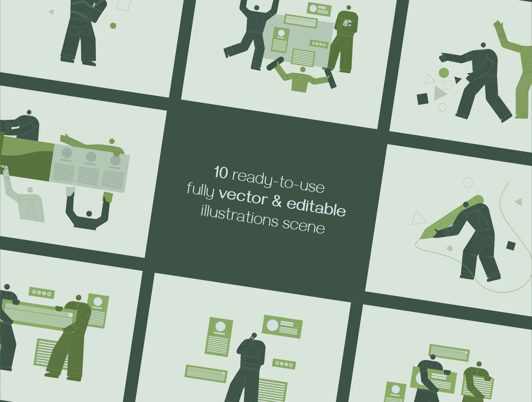 Jeanneret Illustrations Set