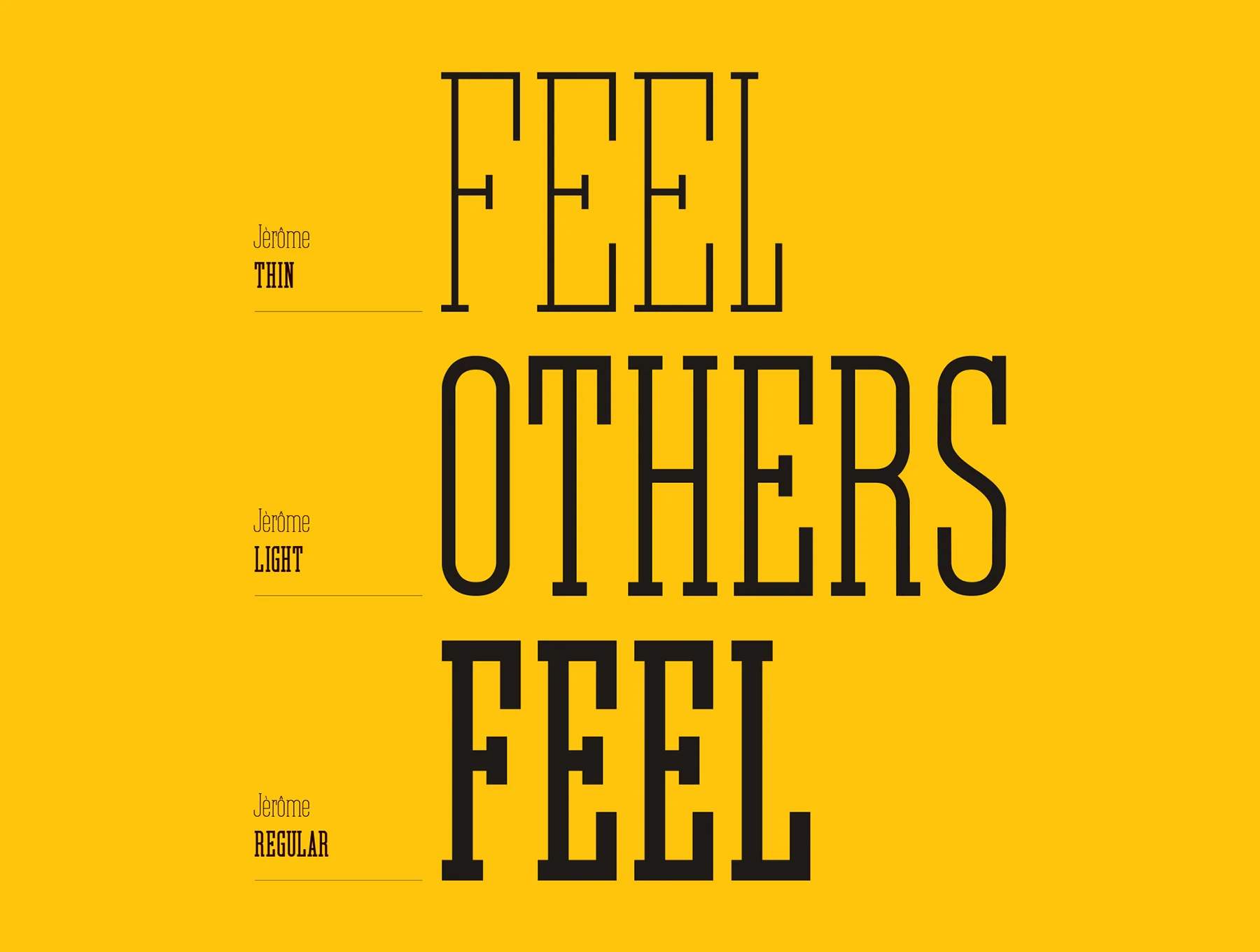 Jerome - Condensed Slab Serif