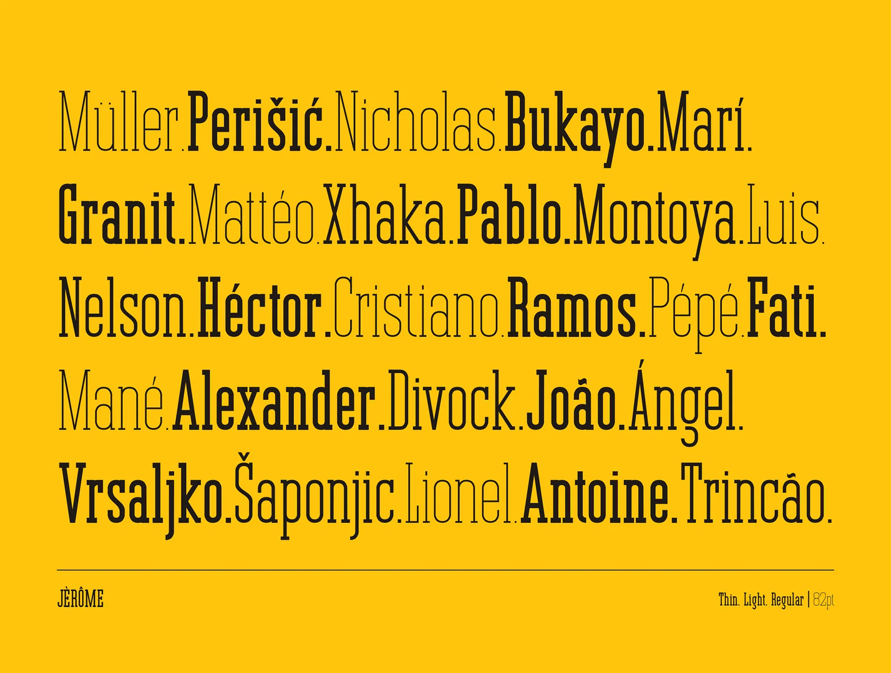 Jerome - Condensed Slab Serif 2